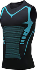 Skiennix Compression Shirt for Men - Slimming Body Shaper Vest with Tummy Control | Crewneck Design