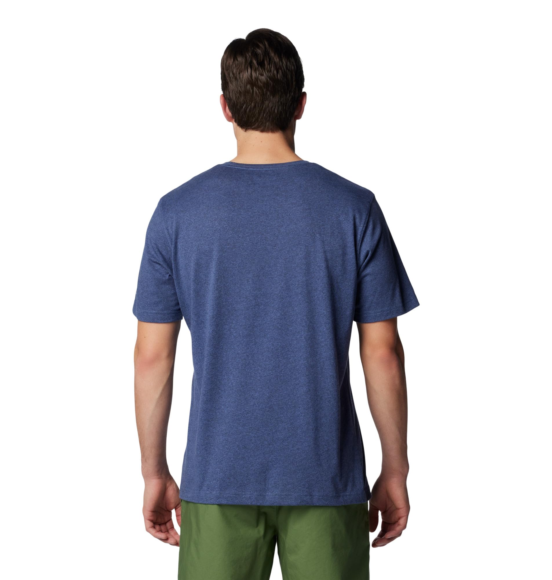 Columbia Mens Thistletown Hills Short Sleeve T-Shirt, Dark Mountain Heather, Small