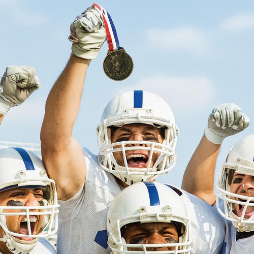 Goat Medal - 3-Inch Champion Pendant with Award Ribbon | Ultimate MVP Chain for Sports Tournaments