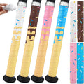 Skiennix Ice Cream Drip Baseball Bat Grip Tapes - Non-Slip, Sweat-Absorbent Wraps | 2/4 Pack, 0.5mm/1.1mm/1.75mm