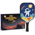 Dany x Kevin Kids Pickleball Paddle – Astronaut & Galaxy Design for Ages 3–12 | Lightweight Fiberglass (0.37 lbs) | Small, Comfy Grip | Fun Beginner Gift for Boys, Girls, Toddlers & Youth