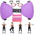 Ab Twister Trainer – Smart LED Digital Monitor, 330LBS Capacity, 20dB Ultra-Quiet Waist Twister Machine, Anti-Slip Home Gym Equipment for Women & Men, Belly Fat Workout Tool for Core Fitness (purple)