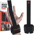 ProFitness Weight Lifting Straps - 10” Padded Neoprene Wrist Straps with Non-Slip Grip for Men & Women