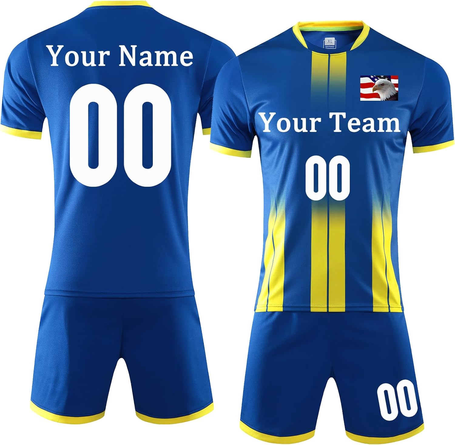 Skiennix Custom Soccer Jersey - Personalized Team Uniforms with Name & Number | Youth & Men Sizes