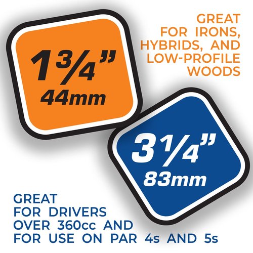 Champ 86503 Zarma Flytee My Hite 3-1/4" Combo Pack White with Blue Stripes Golf Tees
