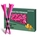 Golf Tees Plastic 3 1/4 2 3/4 inch Unbreakable 20 50 100 Pack, Bulk Long Stronger Upgrade More Durable Stable Reduce Friction Side Spin Tee Pink Pouple Gift for Men Women (50Pcs 3 1/4 inch, Pink)