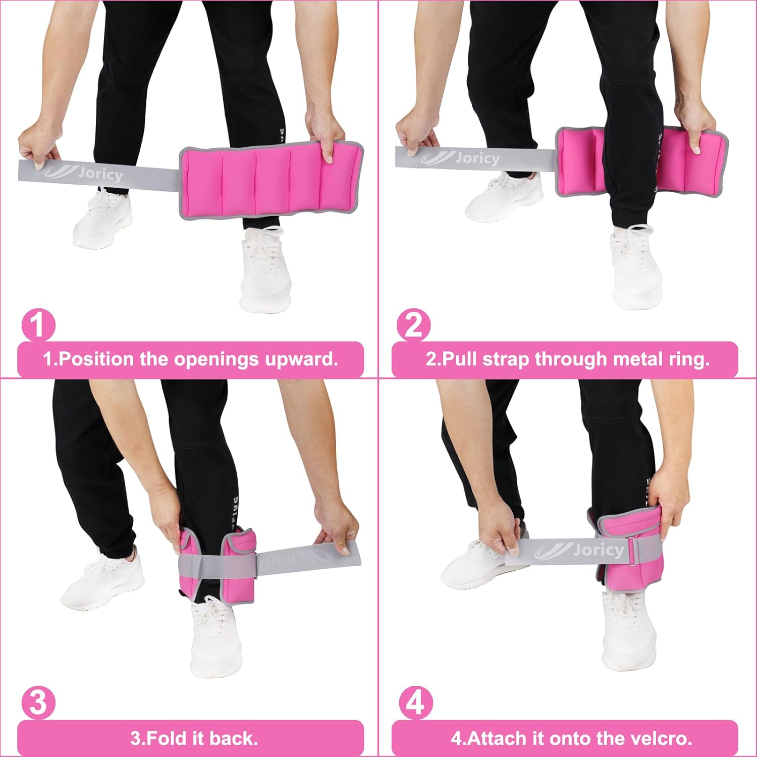 Skiennix Adjustable Ankle Weights - Versatile Strength Training for Walking & Running | 1-20 LBS Options