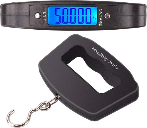 Kinstecks Digital Fishing Scale - 110lb/50kg Backlit LCD Portable Electronic Balance | Ideal for Hunting & Kitchen