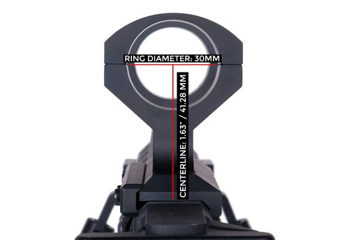Monstrum Extended Series Offset Picatinny Scope Mount | 30 mm Diameter | 0 MOA