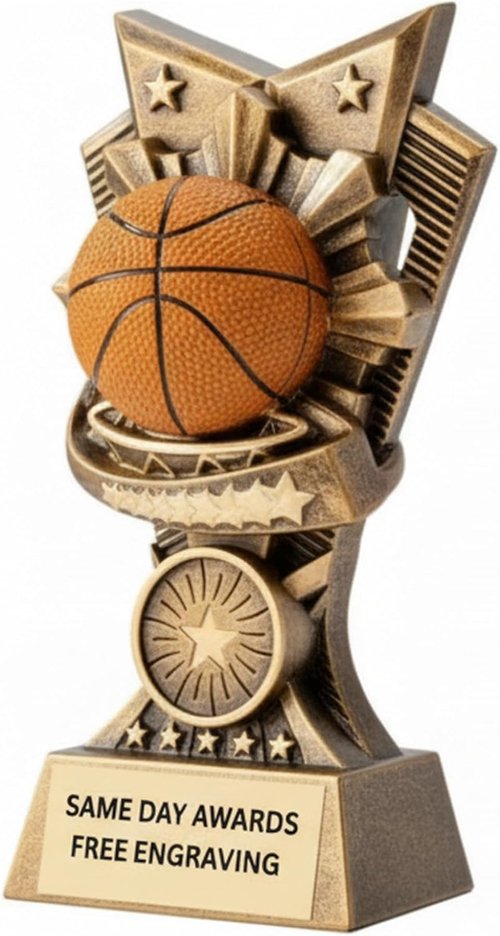 Champion V Sports Trophy - Custom Engraved 6-Inch Award for Youth & Adult Sports Teams | Perfect for MVPs & Tournaments