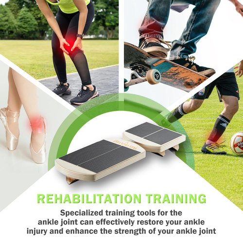 Addxuyrt Side Kick Ankle Balance Board - Adjustable Non-Slip Design with Stability Bars for Foot Strength Training & Home Gym Workouts