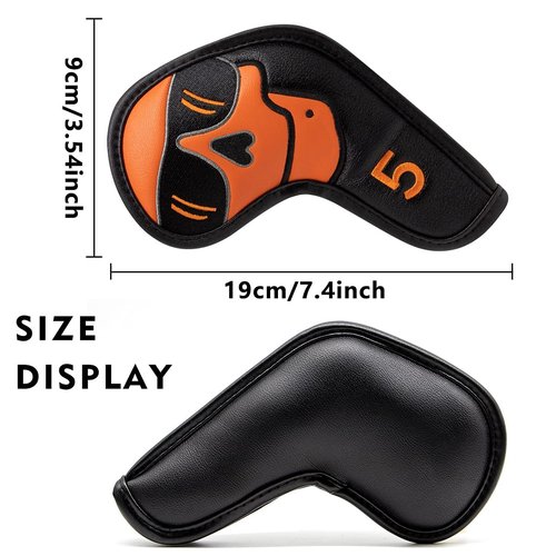 Large Skeleton Golf Club Covers, Iron Covers 10pcs/ Set (#4)