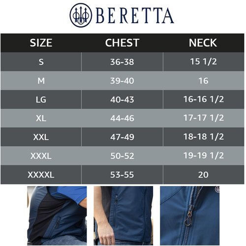 Beretta Men's Turkey Hunting Outdoor Range Lightweight Watertight Regular Fit Windshell EVO Vest, Black, L