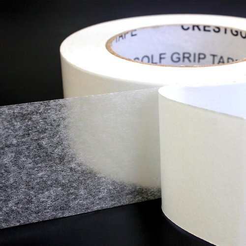 Crestgolf Golf Grip Tape Roll 2“ X50 Yards—Solvent Activated Double Sided Adhesive Grip Tape Rolls for Regripping Golf Clubs—Strong Adhesiveness Double Sided Tape