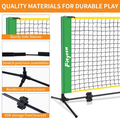 FITYCSW 6FT Small Mini Pickleball Net Portable Outdoor Driveway Net，Pickleball Dink Net for Training for Indoor and Outdoor (No Racket)