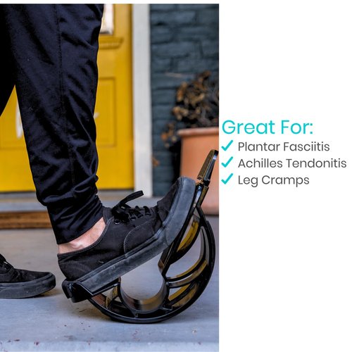 Vive Adjustable Calf Stretcher - Foot Rocker for Plantar Fasciitis - Achilles Tendon and Ankle Stretching Device - Calf Exerciser & Strengthener for Pain Relief & Prevention - Recovery Equipment