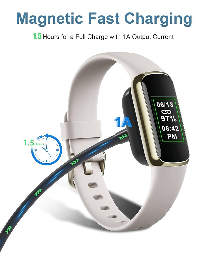 Charging Cable with Restart Button for Fitbit Charge 5 & Luxe