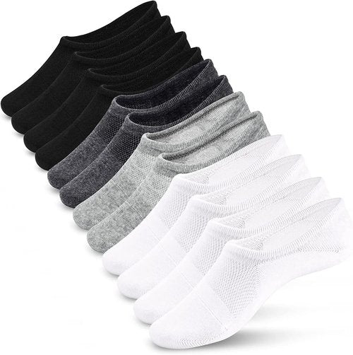 IDEGG No Show Socks - Low Cut Anti-Slip Athletic Liner Socks for Men & Women | Comfortable & Invisible