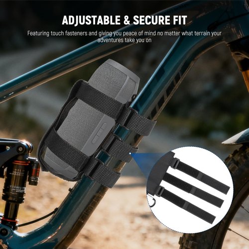 NEEWER Portable Speaker Mount for Golf Cart Accessories, Heavy Duty Adjustable Nylon Strap Holder for Wireless Bluetooth Speaker, Club Car UTV ATV Bike Scooter Motorcycle, GF02S