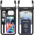 Rynapac Waterproof Phone Pouch - 2 Pack IPX8 Case for iPhone 17/16/15 Pro Max & Galaxy S26 Ultra | Touchscreen & Underwater Photography Essentials