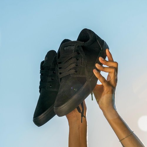 Etnies mens Barge Ls Skate Shoe, Black/Black/Black, 7.5 US