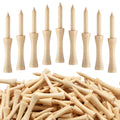 Vinsot 500 Pcs Step Down Golf Tees 2-3/4 Inch Bulk Wooden Bamboo Golf Tees for Men Women Indoor and Outdoor Practice Driving Range and Simulator Essential Accessories