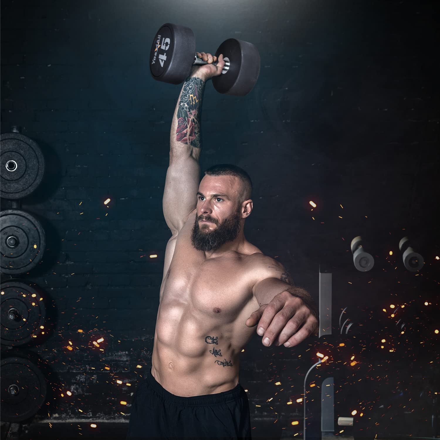 Yes4All Premium Urethane Dumbbell - 20 Pounds