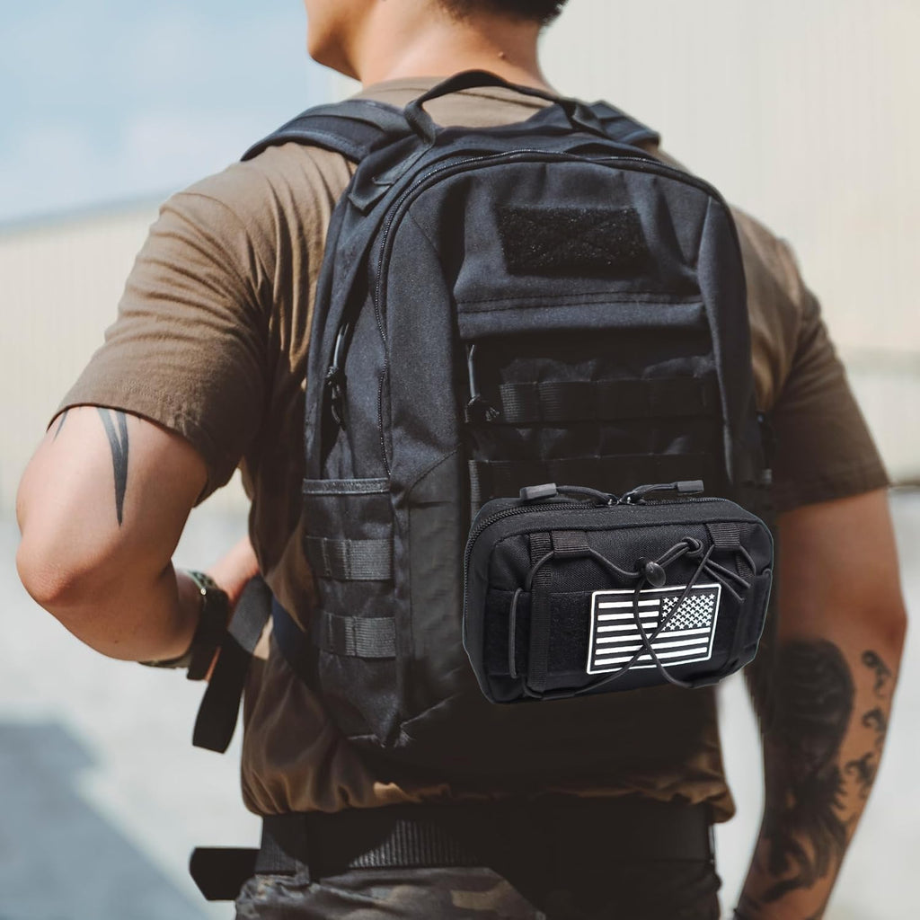 Skiennix Tactical Molle Admin Pouch - Compact Utility EDC Tool Bag | Versatile Waist Pack for Phones & Essentials