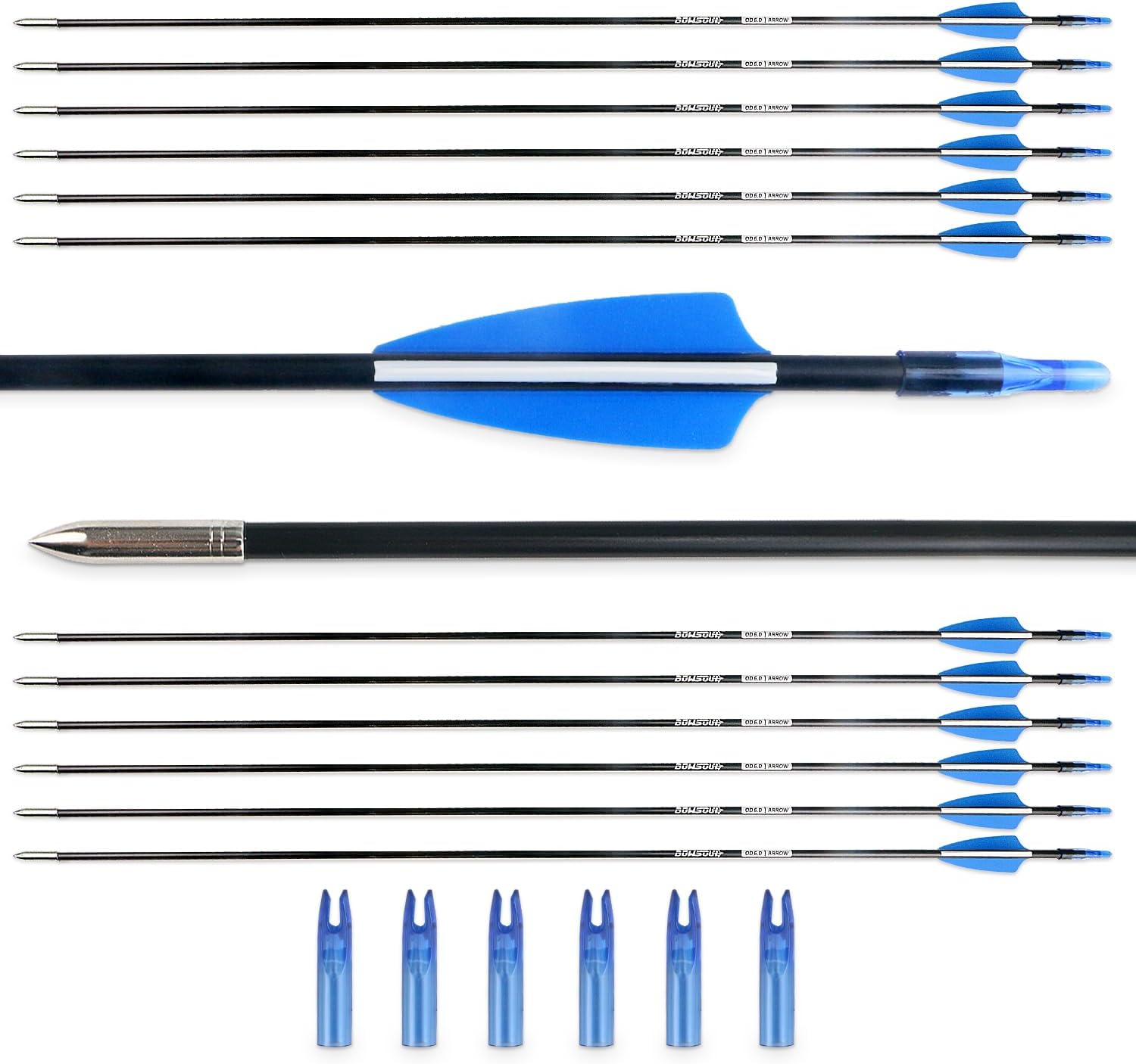 Skiennix Archery Arrows - Durable Training Practice Arrows for Kids & Beginners | Pack of 12