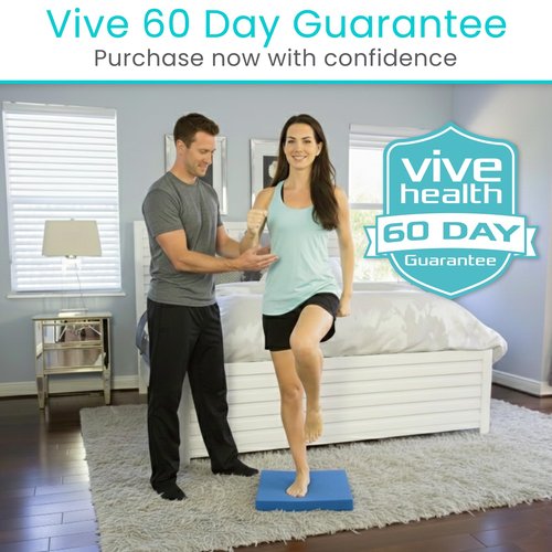 Vive Balance Pad - Foam Board Yoga Mat Block for Physical Therapy, Stability, Workout, Knee and Ankle Exercise - Equipment for Strength Training, Rehab - Large Floor Pad for Adults, Kids