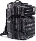 QT&QY Military Tactical Backpack - 45L Molle Army Assault Pack for Hiking & Trekking | Durable Rucksack