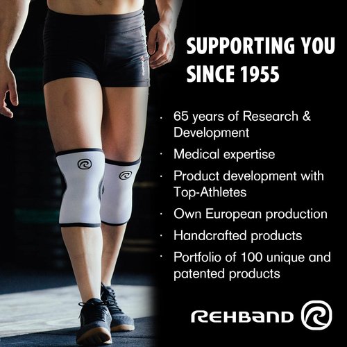 Rehband Protection Elbow Pads Children Volleyball, 1 Piece or 1 Pair, Elbow Pads 3mm Neoprene, Elbow Protector for Indoor Sports, Colour:Blue, Size:Large