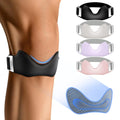 Skiennix Silicone Patellar Tendon Support Strap - Adjustable Non-Slip Knee Brace for Running & Sports