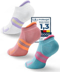 Juclise Coolmax Compression Running Socks - Anti-Blister, Moisture-Wicking, Cushioned | No Show Design
