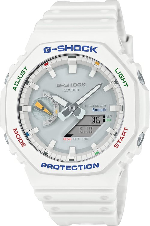 G-Shock GAB2100FC-7A | Stylish White Analog-Digital Watch with Durable Design