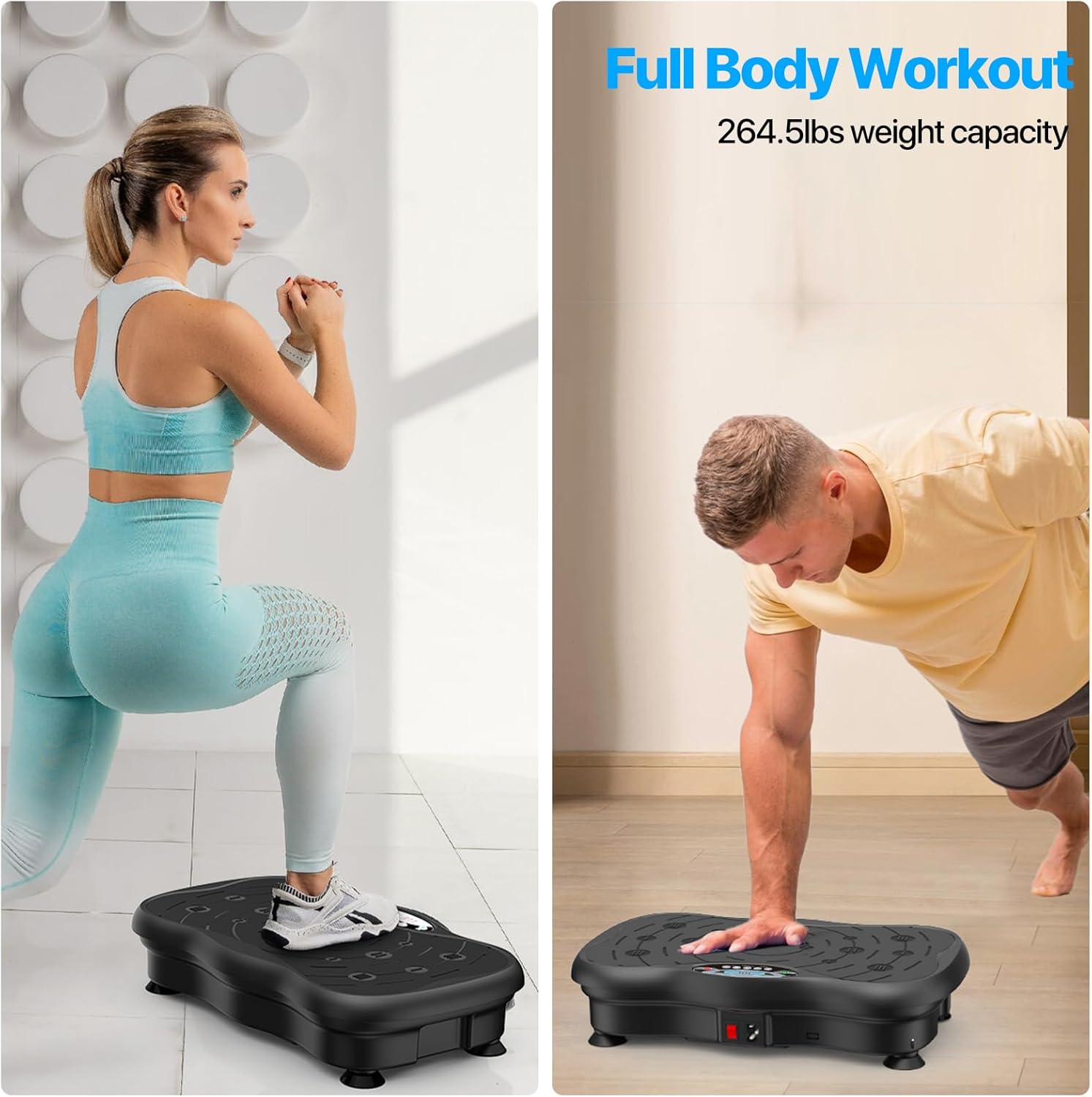 Skiennix Vibration Plate Exercise Machine - Whole Body Workout & Lymphatic Drainage | Home Fitness Equipment