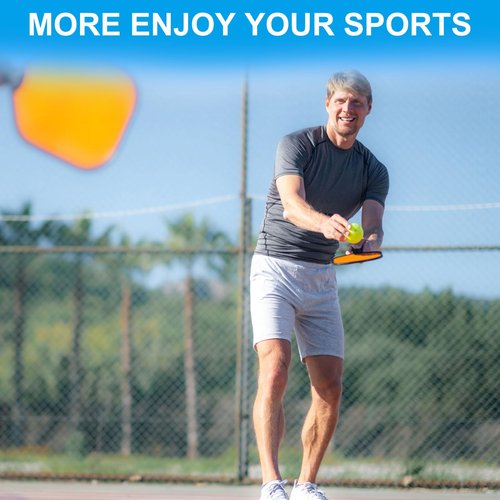 PATIKIL Pickleball Ball Retriever, 2 Pcs Pickleball Upper Suction Cup, Silicone Pickle-Balls Grabber, Anti-Slip Pick Up Pickleballs Hand Grip for Pickleballs Accessories, Multicolor