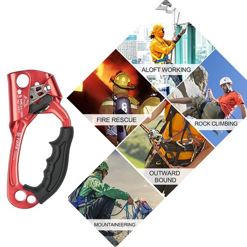 YIWENG Ascender, Outdoor Hand Ascender Climbing Ascender 8-13mm Vertical Rope Access Climbing Rescue Caving