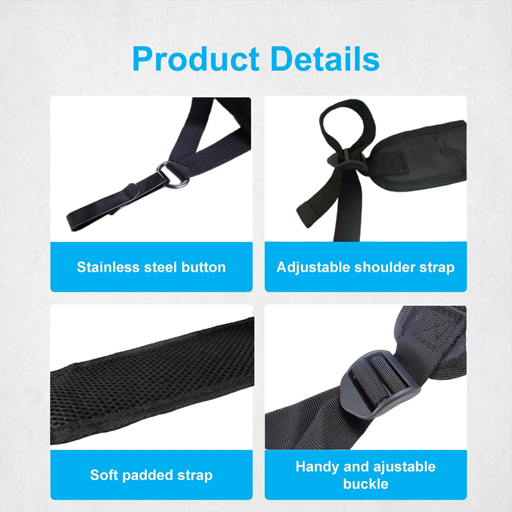 NRJSSCC Arrow Quiver, Archery Arrow Holder & Back Hip Quivers for Arrows, Adjustable Archery Equipment for Recurve & Compound Bow Target Practice and Hunting Accessories, Elegant Black
