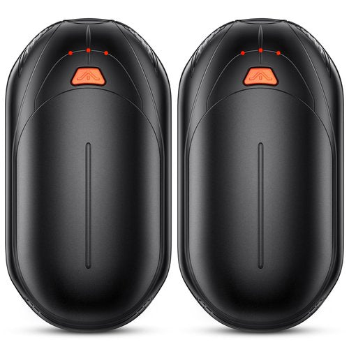 AI Hand Warmers Rechargeable 2 Pack, AI Smart Chips Electric Hand Warmers, 20Hrs Long Safe Heat, Portable Pocket Heater, Gifts for Christmas, Outdoor, Golf, Hunting, Camping Accessories -Black