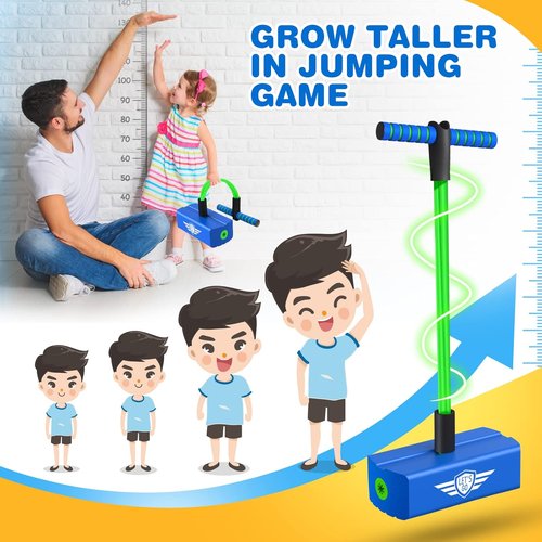 CUUGO Let's Go! Pogo Stick - Foam Jumping Toy for Kids Aged 3-12 | Fun Indoor & Outdoor Activity