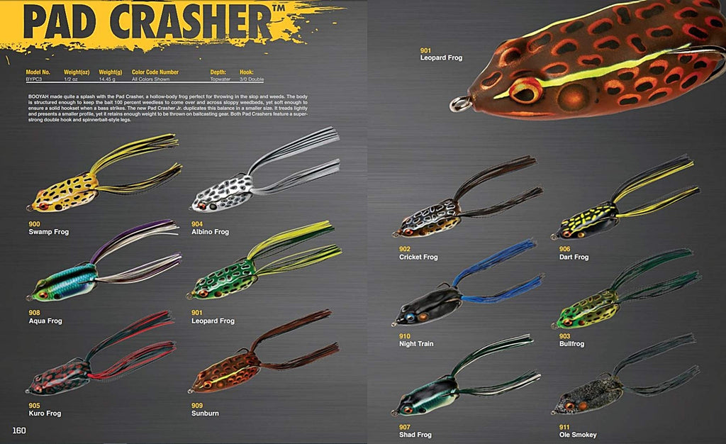 Booyah Bait Company Pad Crasher Fishing Lure, Swamp Frog, Model:BYPC3900