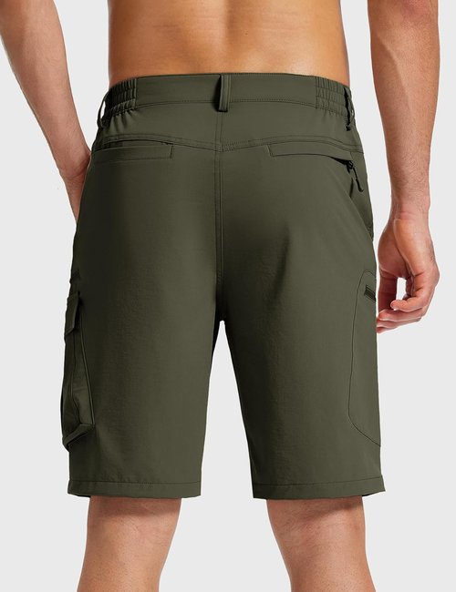 MAGCOMSEN Men's Hiking Cargo Shorts - Quick Dry Lightweight Design with 7 Pockets | Outdoor Fishing Casual Wear