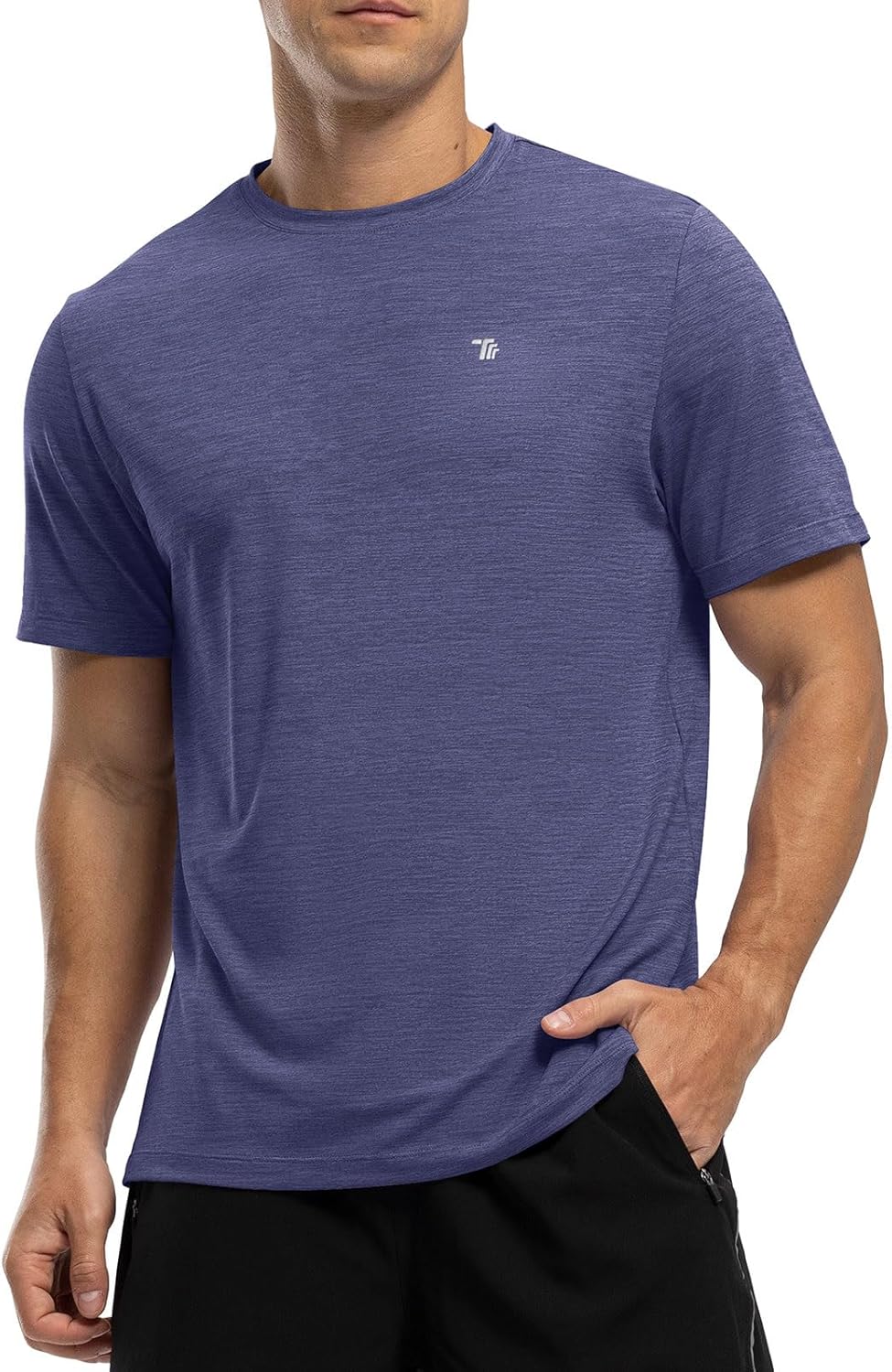 Rdruko Men's Dry Fit Workout Shirts - Moisture-Wicking Short Sleeve Athletic Tees | Perfect for Gym & Running