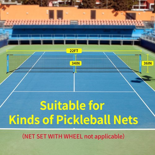 Olybeaka Pickleball Replacement Net 22ft x 3ft for Indoor or Outdoor Fits for Most Free-Standing Pickle Ball Frame, Pickleball Net Only