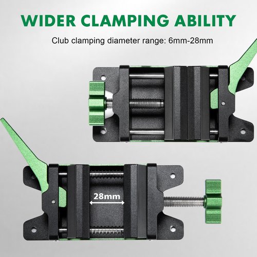 BAYSTMAM Golf Grip Kit Pro Vise Quick Release for Regripping Club Vice Clamp Golf Shaft Home Regrip Clamp Golf Repair Kit Removal Tool Aluminum Made