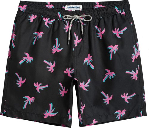 Maamgic Men's Swim Trunks - Quick Dry Bathing Suits with Mesh Lining | 7-Inch Funny Swim Shorts