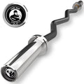 EZ Curl Bar [Bells of Steel] EZ Bar Olympic Curl Barbell for Bicep, Tricep Workouts, 2-Inch Curling Barbell with Angled Grips for Home Gym, 500lb Weight Capacity