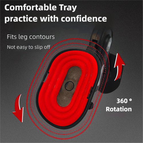 Pelvic Floor Exercise Devices for Men, 132LB Kegel Exerciser, Pelvic Floor Muscle Trainer with Leg Straps, Inner Thigh Exerciser Strong Resistance,Hip Inner Thigh Strengtheners for Women (Red)