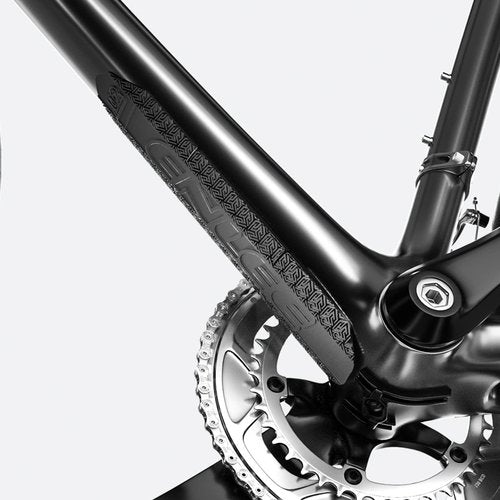 ENLEE Mountain Bike Down Tube Frame Protector, 3M MTB Bicycle Frame Guard - Protect The Bike from Collision and Scratch (Black 2)